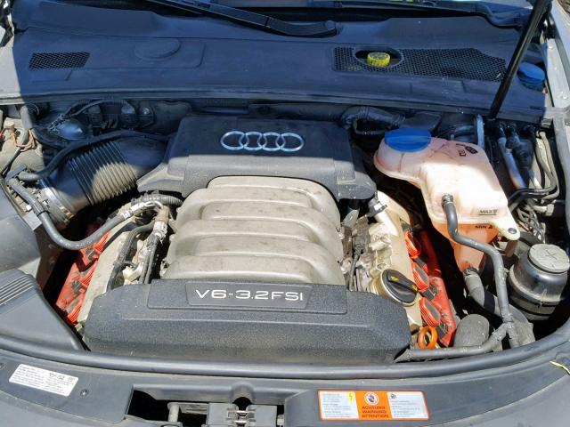 WAUDH74F38N001740 - 2008 AUDI A6 3.2 QUA GRAY photo 7