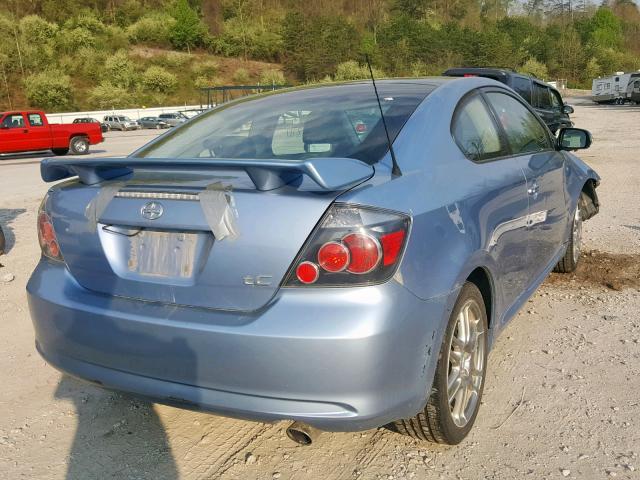 JTKDE167990288748 - 2009 TOYOTA SCION TC BLUE photo 4