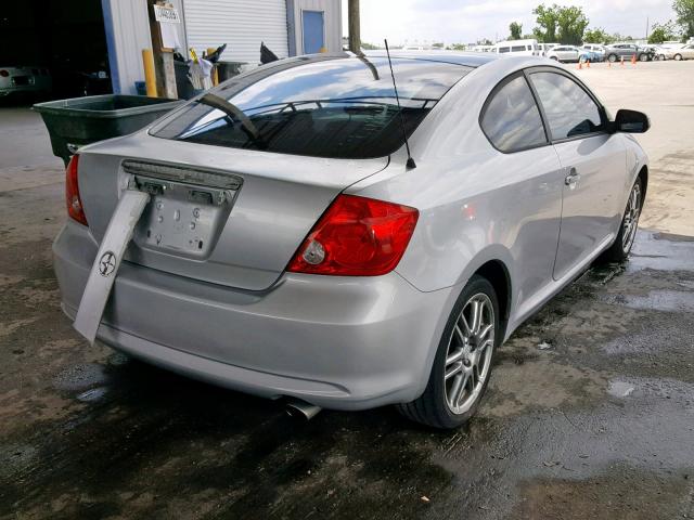 JTKDE177460136953 - 2006 TOYOTA SCION TC SILVER photo 4