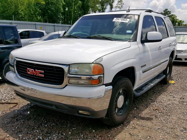 1GKEC13T55J138647 - 2005 GMC YUKON WHITE photo 2