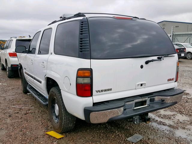 1GKEC13T55J138647 - 2005 GMC YUKON WHITE photo 3