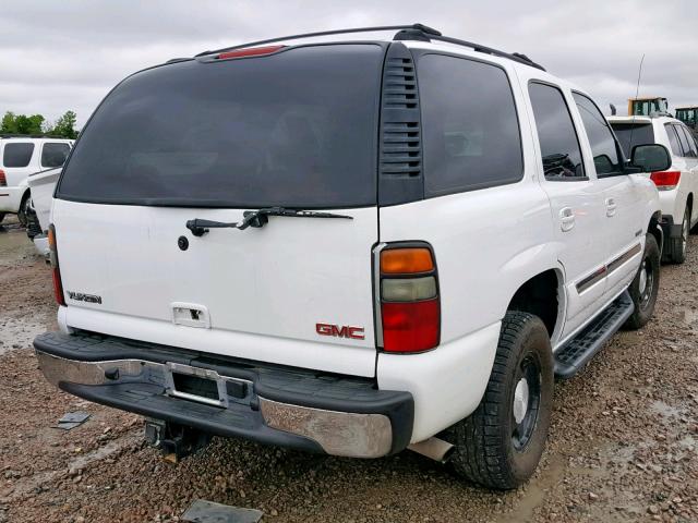 1GKEC13T55J138647 - 2005 GMC YUKON WHITE photo 4