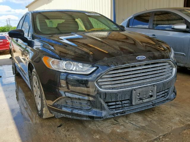 1FA6P0G78E5372887 - 2014 FORD FUSION S BLACK photo 1