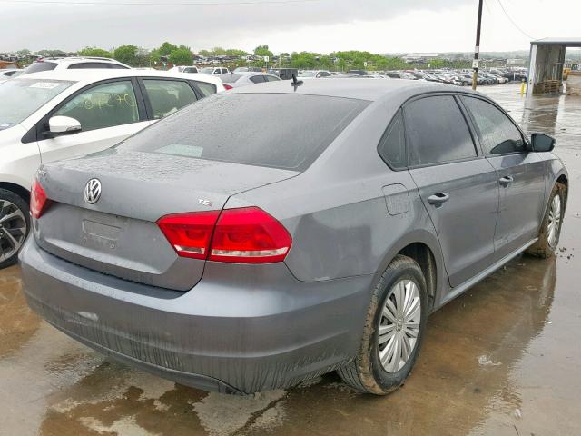 1VWAT7A32FC065661 - 2015 VOLKSWAGEN PASSAT S GRAY photo 4