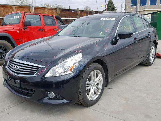 JN1CV6AR5DM355892 - 2013 INFINITI G37 BLACK photo 2