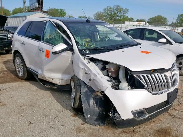 2LMDJ8JK6DBL14530 - 2013 LINCOLN MKX WHITE photo 1