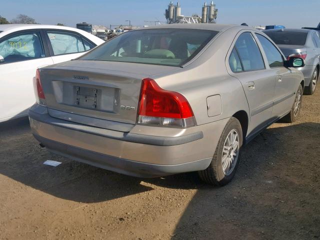 YV1RS61T232259766 - 2003 VOLVO S60 TAN photo 4