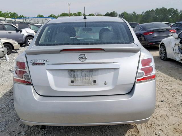 3N1AB6AP6CL703528 - 2012 NISSAN SENTRA 2.0 SILVER photo 9