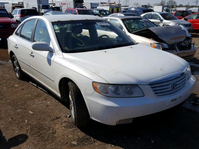 KMHFC46F27A185897 - 2007 HYUNDAI AZERA SE WHITE photo 1