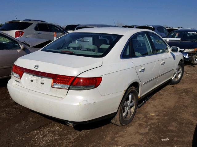 KMHFC46F27A185897 - 2007 HYUNDAI AZERA SE WHITE photo 4