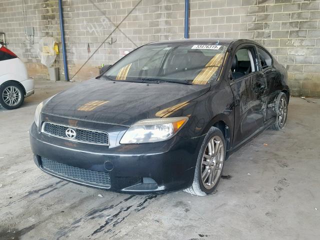 JTKDET77750039387 - 2005 TOYOTA SCION TC BLACK photo 2
