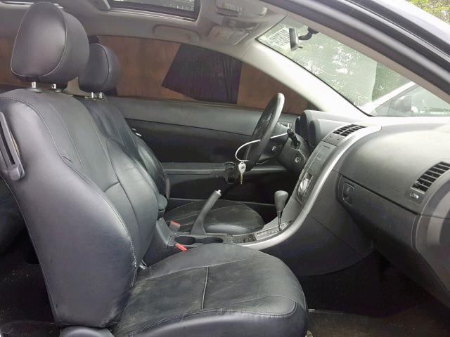 JTKDET77750039387 - 2005 TOYOTA SCION TC BLACK photo 5