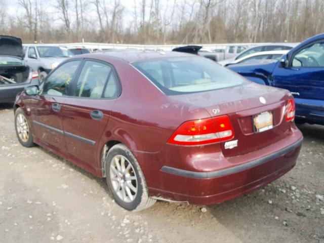 YS3FD49Y741041846 - 2004 SAAB 9-3 ARC RED photo 3