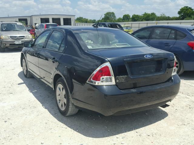 3FAHP06Z99R218297 - 2009 FORD FUSION S BLACK photo 3