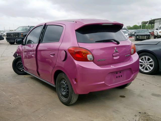 ML32A3HJ1EH010486 - 2014 MITSUBISHI MIRAGE DE PURPLE photo 3