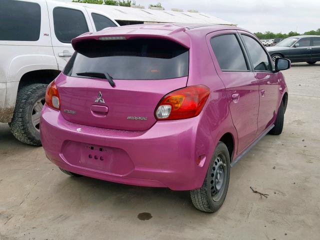 ML32A3HJ1EH010486 - 2014 MITSUBISHI MIRAGE DE PURPLE photo 4