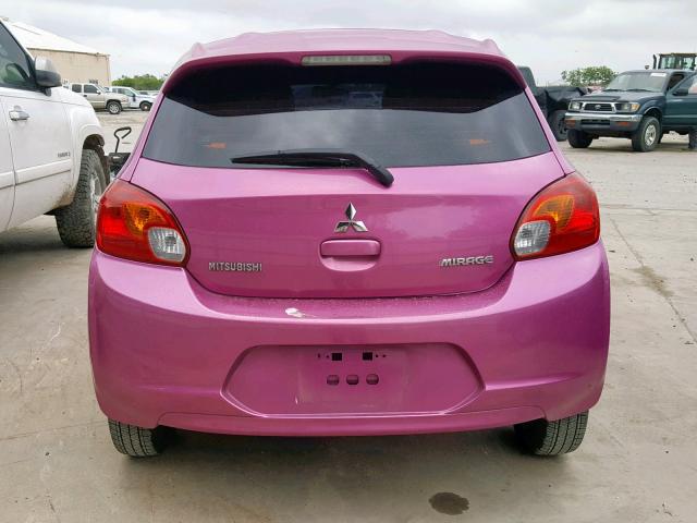 ML32A3HJ1EH010486 - 2014 MITSUBISHI MIRAGE DE PURPLE photo 9