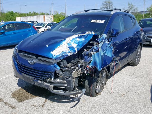 KM8JUCAG3FU029110 - 2015 HYUNDAI TUCSON LIM BLUE photo 2