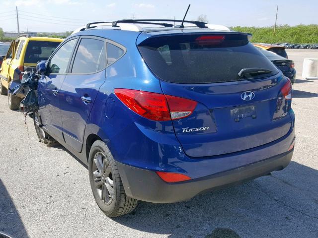 KM8JUCAG3FU029110 - 2015 HYUNDAI TUCSON LIM BLUE photo 3