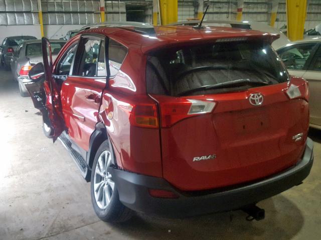 2T3DFREV2DW034368 - 2013 TOYOTA RAV4 LIMIT RED photo 3