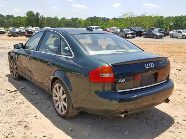 WAUCD64B24N082982 - 2004 AUDI A6 S-LINE GREEN photo 3