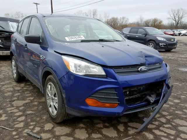 1FMCU0F77EUA67244 - 2014 FORD ESCAPE S BLUE photo 1