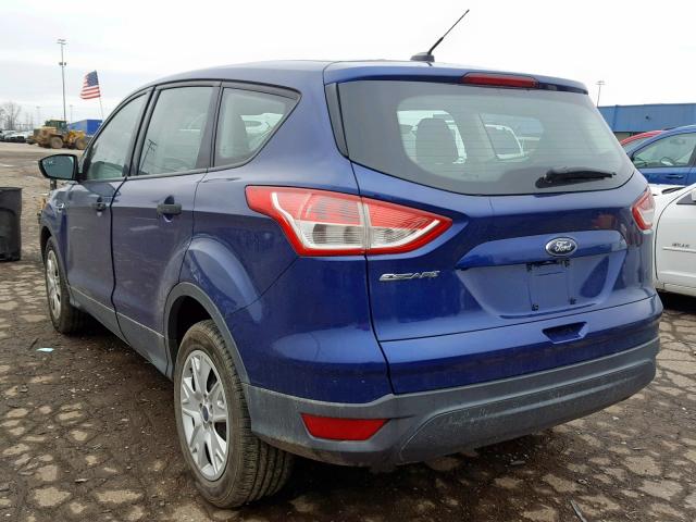 1FMCU0F77EUA67244 - 2014 FORD ESCAPE S BLUE photo 3