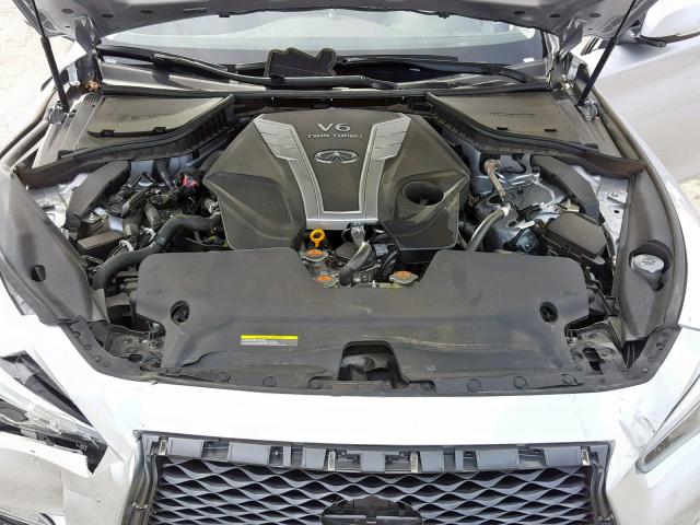 JN1EV7APXJM364824 - 2018 INFINITI Q50 LUXE SILVER photo 7