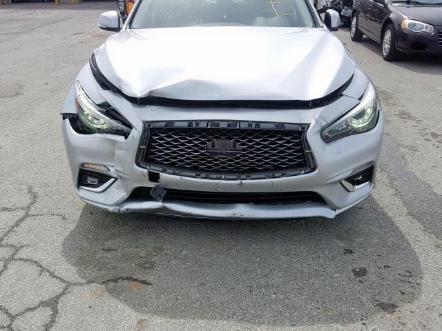 JN1EV7APXJM364824 - 2018 INFINITI Q50 LUXE SILVER photo 9