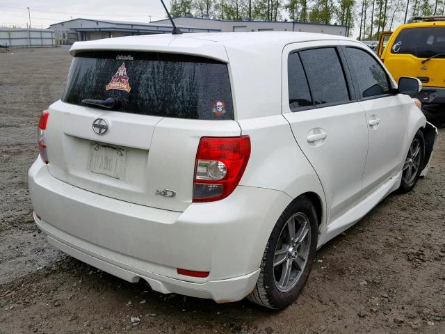 JTKKU4B44C1015905 - 2012 TOYOTA SCION XD WHITE photo 4