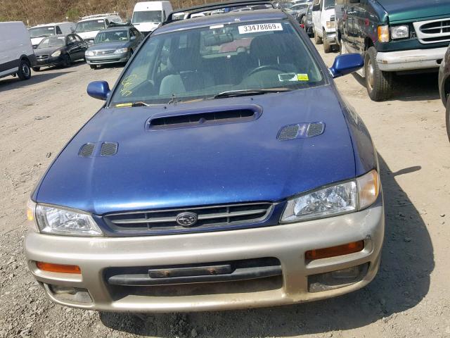 JF1GF4852YH804243 - 2000 SUBARU IMPREZA OU BLUE photo 9