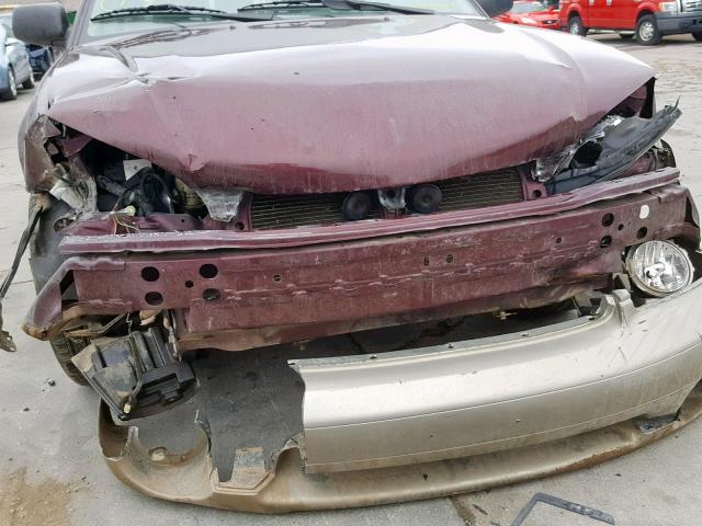 4S3BH6650Y7628490 - 2000 SUBARU LEGACY OUT MAROON photo 9