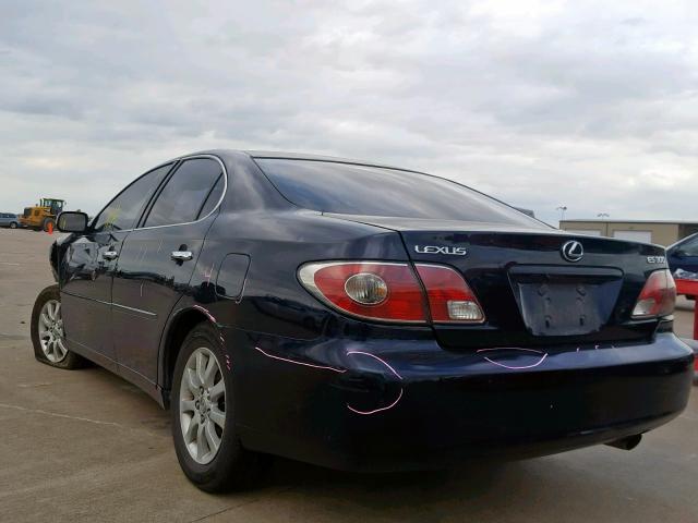 JTHBF30G530130879 - 2003 LEXUS ES 300 BLUE photo 3