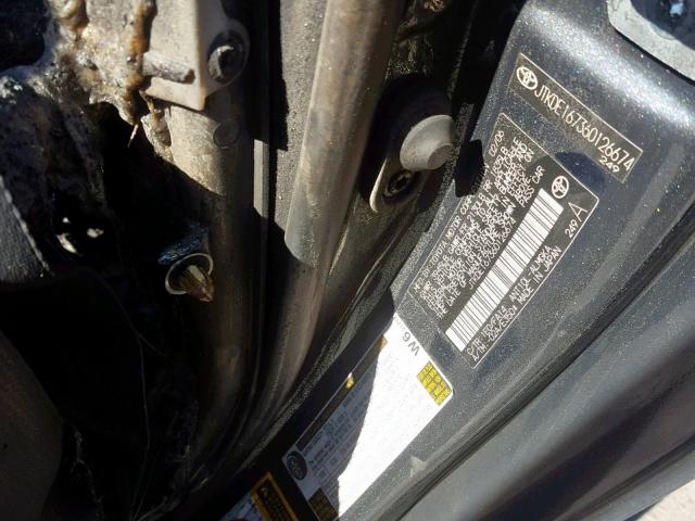 JTKDE167360126674 - 2006 TOYOTA SCION TC GRAY photo 10