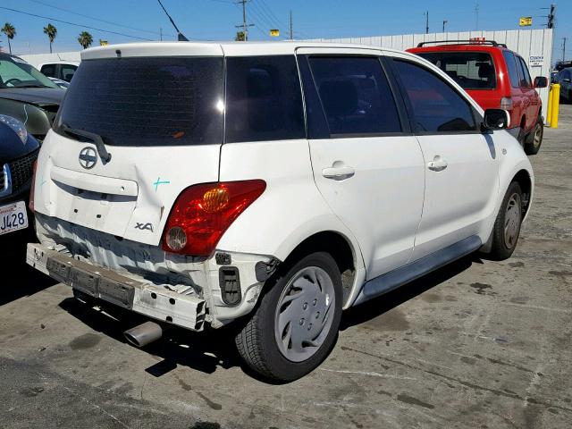 JTKKT624740067776 - 2004 TOYOTA SCION XA WHITE photo 4