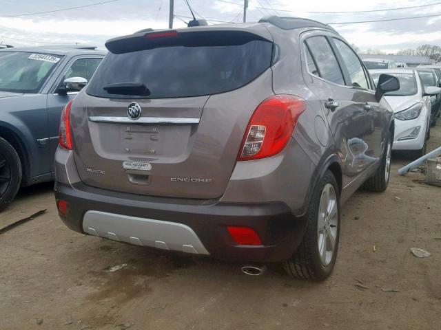 KL4CJASB0FB069759 - 2015 BUICK ENCORE BROWN photo 4