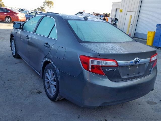 4T1BD1FKXCU056824 - 2012 TOYOTA CAMRY HYBR GREEN photo 3