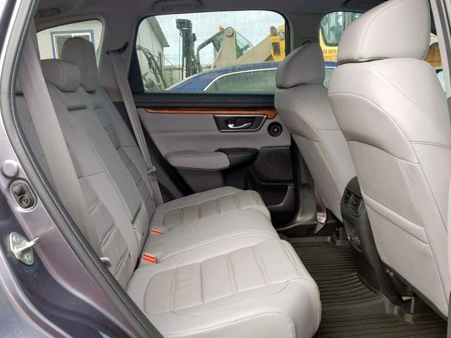 5J6RW2H87HL001517 - 2017 HONDA CR-V EXL GRAY photo 6