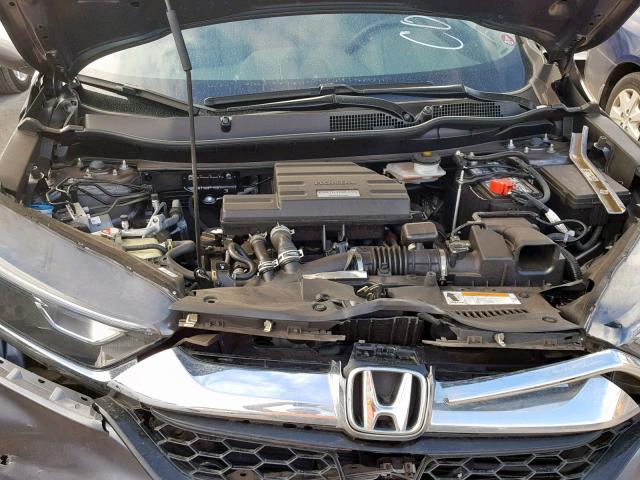 5J6RW2H87HL001517 - 2017 HONDA CR-V EXL GRAY photo 7