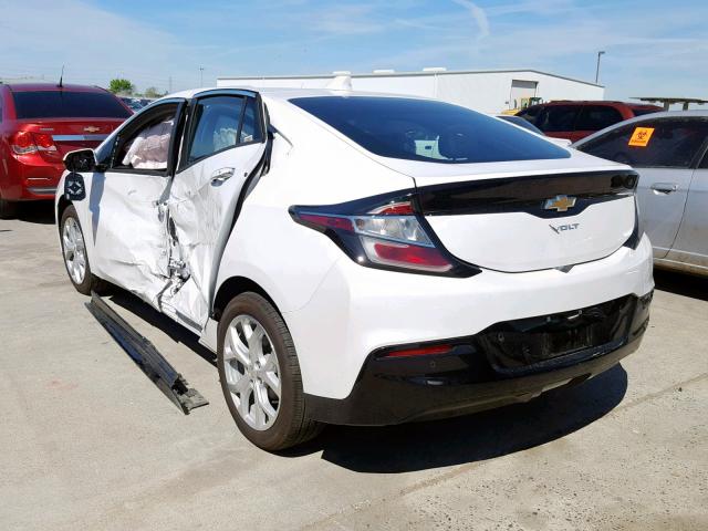 1G1RD6S56JU151144 - 2018 CHEVROLET VOLT PREMI WHITE photo 3