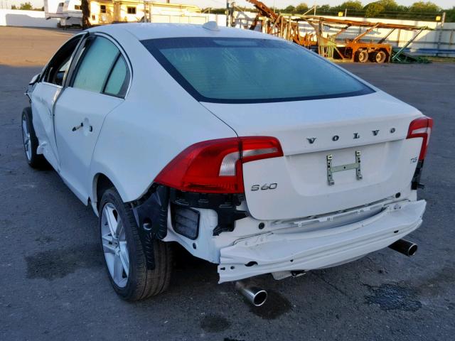 YV1612FS8D2194390 - 2013 VOLVO S60 T5 WHITE photo 3