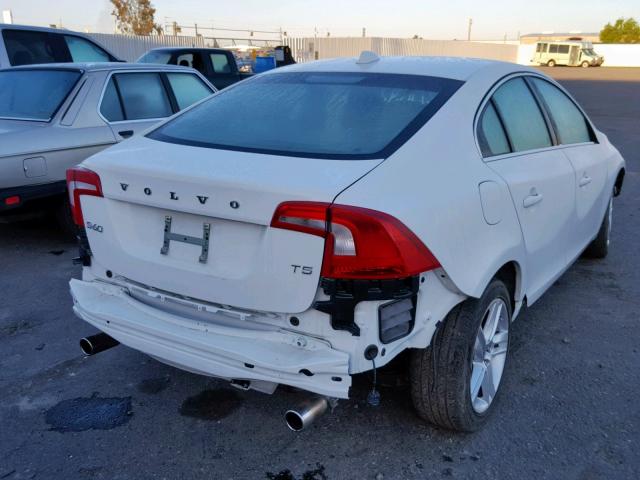 YV1612FS8D2194390 - 2013 VOLVO S60 T5 WHITE photo 4