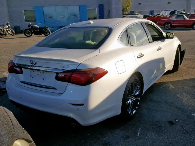 JN1BY1AP5GM220033 - 2016 INFINITI Q70 3.7 WHITE photo 4