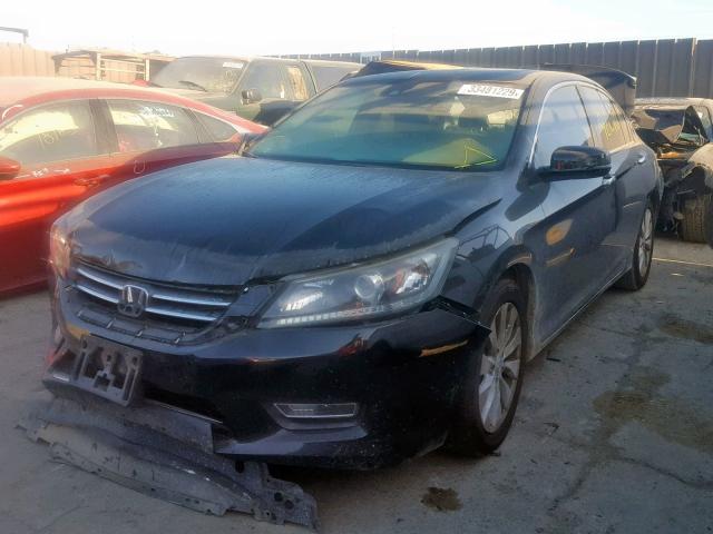 1HGCR2F83DA084666 - 2013 HONDA ACCORD EXL BLACK photo 2