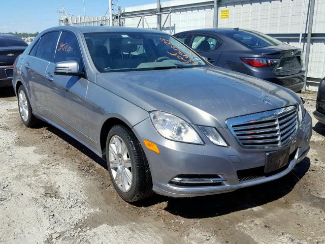 WDDHF5KBXDA737158 - 2013 MERCEDES-BENZ E 350 SILVER photo 1