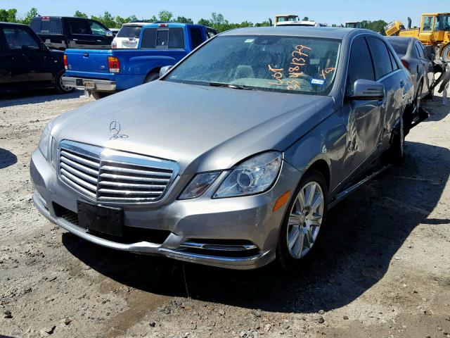 WDDHF5KBXDA737158 - 2013 MERCEDES-BENZ E 350 SILVER photo 2