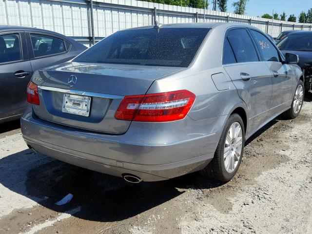 WDDHF5KBXDA737158 - 2013 MERCEDES-BENZ E 350 SILVER photo 4