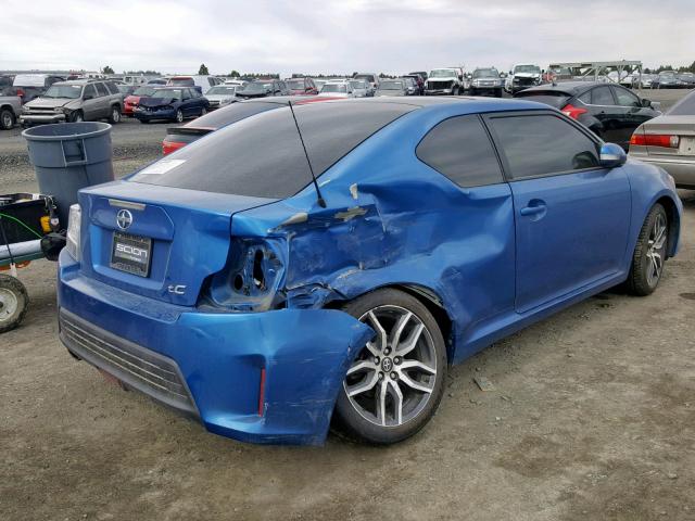 JTKJF5C74E3082533 - 2014 TOYOTA SCION TC BLUE photo 4