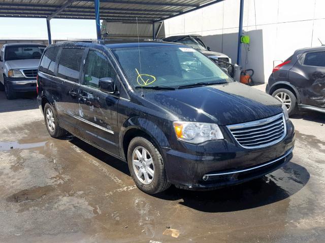 2C4RC1BG6CR319086 - 2012 CHRYSLER TOWN & COU BLACK photo 1