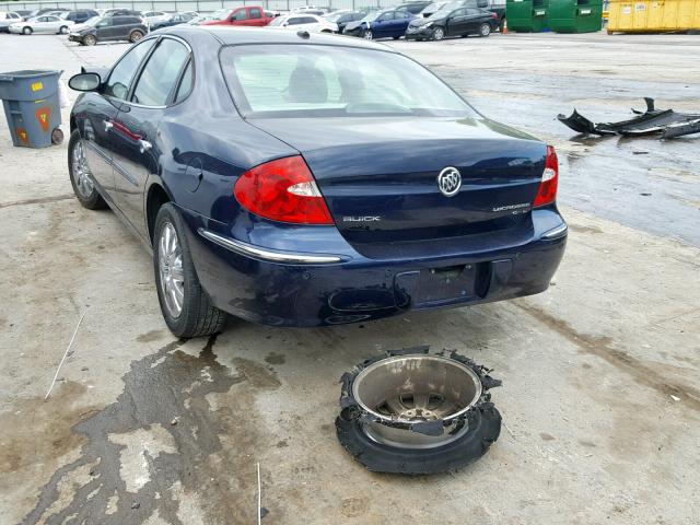 2G4WD582981196307 - 2008 BUICK LACROSSE C BLUE photo 3